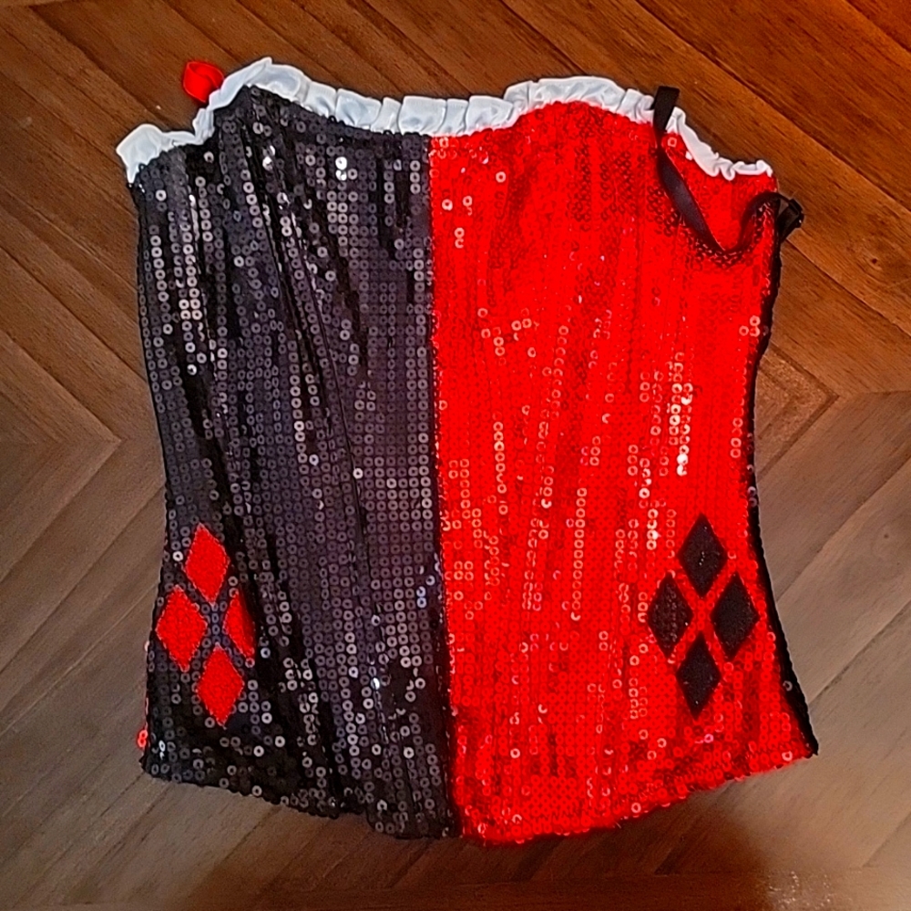 Black and red Corset